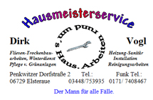 Hausmeister Dirk Vogl